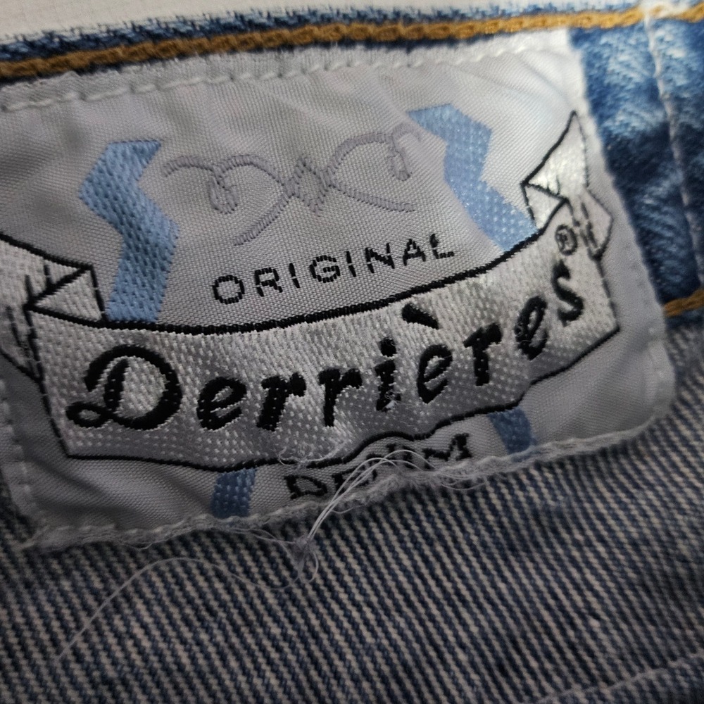 Derrieres Denim Blue Jeans young women‎ Size 8 22x27 High Rise Straight Leg - Picture 3 of 14